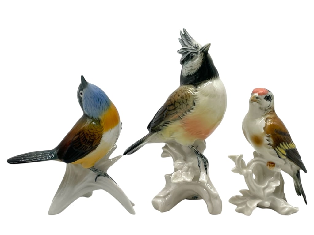 3 KARL ENS PORCELAIN BIRD FIGURINES 5" (1 of 4)