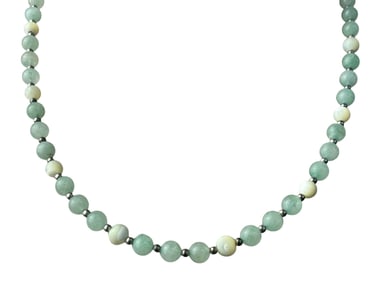 NATURAL JADE EARL NECKLACE 24"
