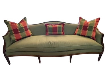 VINTAGE NEOCLASSICAL UPHOLSTERED SOFA 84"