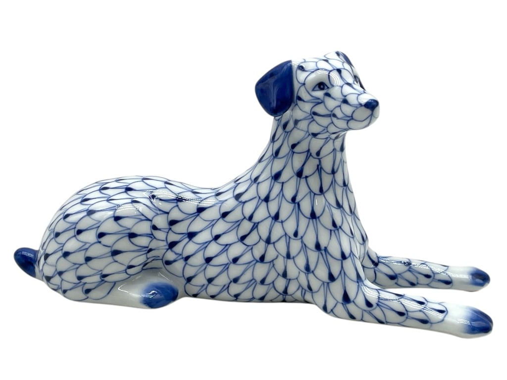 ANDREA BY SADEK FISHNET DOG PORCELAIN FIGURINE 8" (1 of 6)