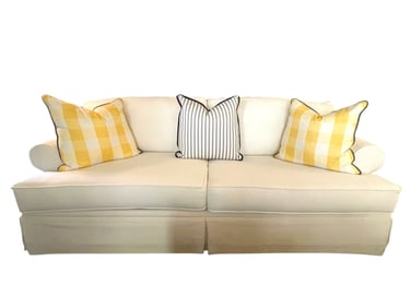 KEVIN CHARLES COASTAL STYLE SKIRTED SOFA