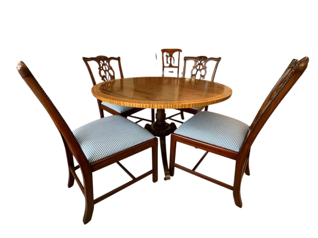 MAITLAND-SMITH & BAKER CHIPPENDALE STYLE DINING ST (1 of 12)