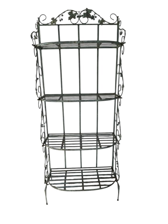 VINTAGE WROUGHT IRON BAKER'S RACK (1 of 6)