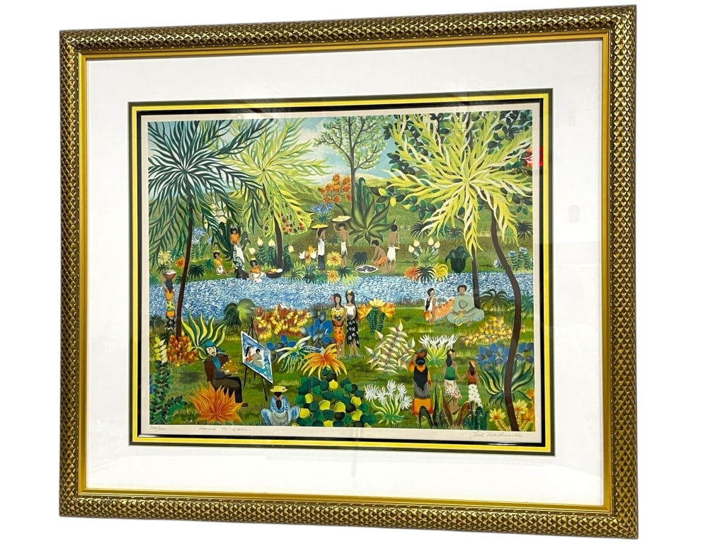 HOMAGE TO GAUGUIN" FRAMED PRINT 200/300 35 (1 of 5)