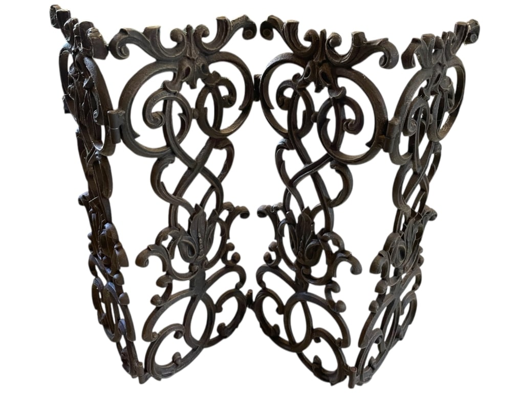 WROUGHT IRON FIREPLACE SCREEN 40" (1 of 4)