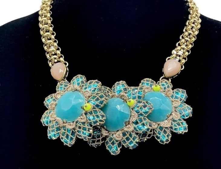 NEW! ST. ERASMUS  STATEMENT NECKLACE MSRP $495 (1 of 4)
