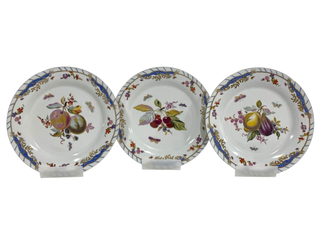 3 CHELSEA HOUSE PORCELAIN FRUIT DESIGN PLATES (1 of 7)