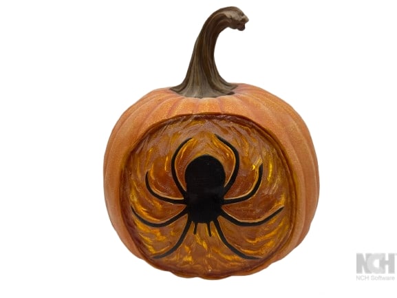 NEW HALLOWEEN CARVED CERAMIC SPIDER PUMPKIN DECOR (1 of 5)