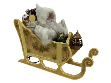 Christmas Animated Santa Sleigh Musical Holiday