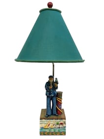 JIM SHORE SEA CAPTAIN TABLE LAMP 27"