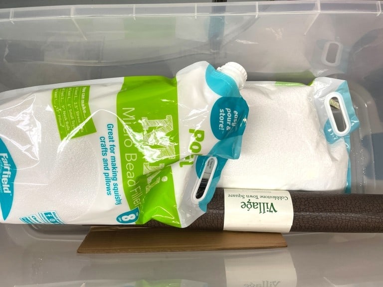 BIN OF ASSORTED HOLIDAY CRAFT SUPPLIES (1 of 3)