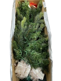 ARTIFICIAL PINE CHRISTMAS TREE WITH LIGHTS IN BOX