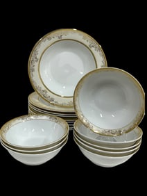 16 PIECE LORREN HOME TRENDS LUNA COLLECTION FINE 8