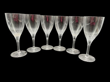 ORREFORS “PRELUDE?? CRYSTAL WINE GLASSES