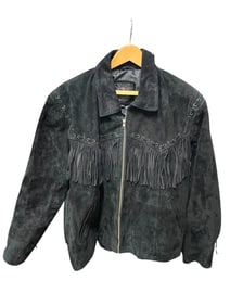 QUALITY SUPPLY BLACK SUEDE WESTERN JACKET SZ XL