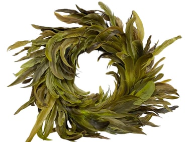 SFERRA FEATHER WREATH W BOX 14"