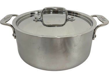 ALL-CLAD STAINLESS STEEL LIDDED SAUCE PAN 6QT