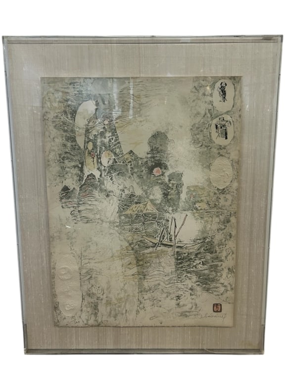 LEBADANG MIX MEDIA PRINT NO 127 38" (1 of 3)