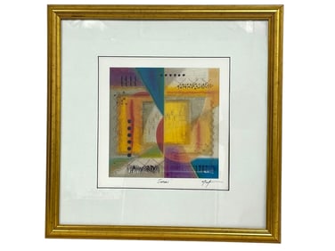 MARVIN MURF MURPHY ABSTRACT SIGNED PRINT 20"