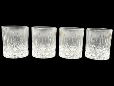ROYAL CRYSTAL ROCK OLD FASHIONED GLASSES SET OF 4