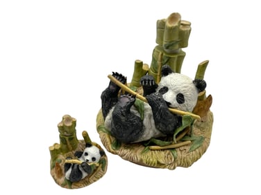 SMALL AND LARGE FAMOUS FIRSTS BABY PANDA DECANTER