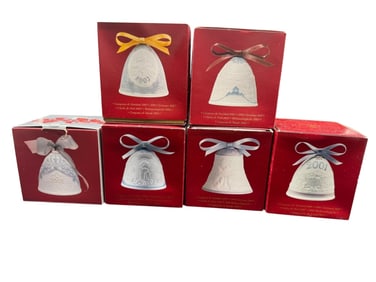 SET OF SIX WEDGWOOD JASPERWARE ANNUAN