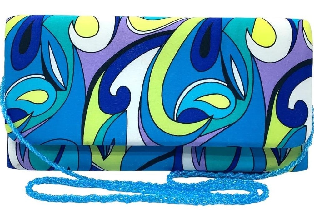 SWEE LO SATIN ABSTRACT CROSSBODY HANDBAG 11" (1 of 5)