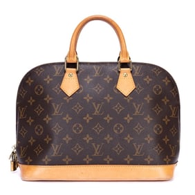 LOUIS VUITTON ALMA PM BROWN MONOGRAM CANVAS