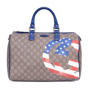 GUCCI AMERICAN FLAG UNICEF JOY BOSTON BEIGE/BLUE
