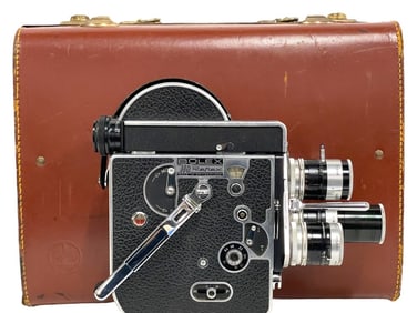 BOLEX PAILLARD H8 REX REFLEX 8MM MOVIE CAMERA KIT