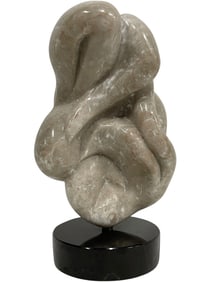 ABSTRACT MODERNIST MARBLE SCULPTURE 16"