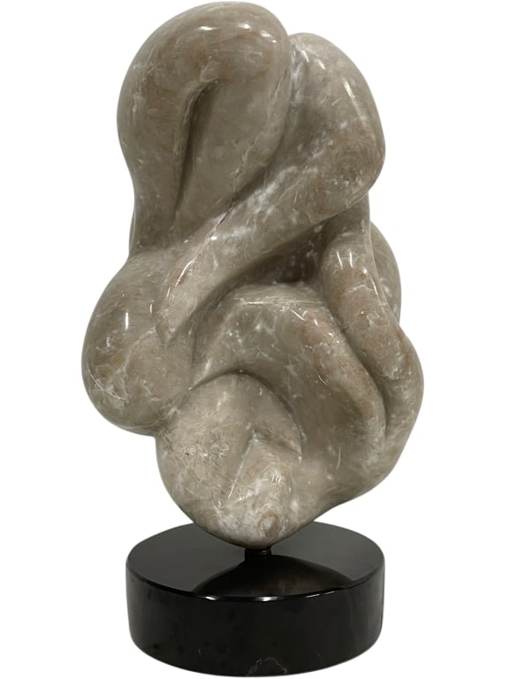 ABSTRACT MODERNIST MARBLE SCULPTURE 16" (1 of 9)