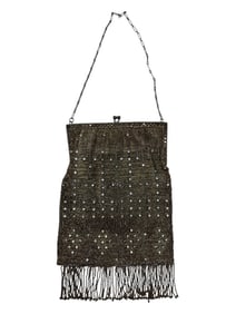 1920s BEADED FLAPPER STYLE EVENING BAG
