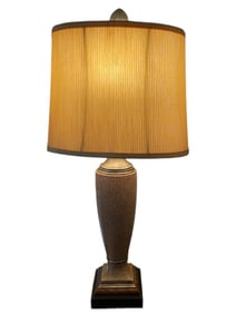 TALL DECORATIVE TABLE LAMP WITH TEXTURED BASE