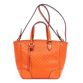 GUCCI BREE TOTE SMALL ORANGE MICROGUCCISSIMA