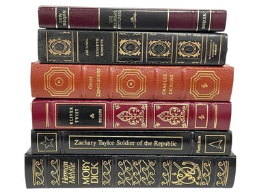 LOT OF CLASSIC LEATHER-BOUND BOOKS
