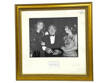 FRAMED BLACK AND WHITE PHOTOGRAPH 26"