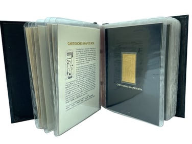TREASURES OF KING TUT 23K GOLD STAMP COLLECTION