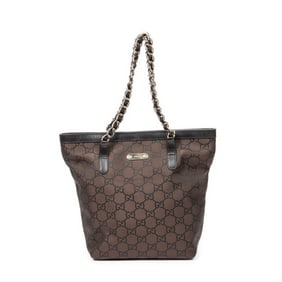 GUCCI CHAIN BUCKET TOTE MONOGRAMMED