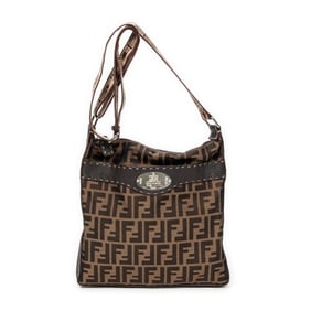 FENDI SELLERIA CROSSBODY  ZUCCA CANVAS