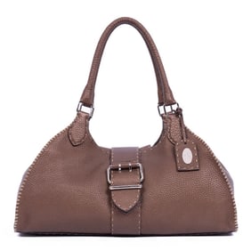 FENDI SELLERIA SPORTY BROWN SELLERIA GRAINED