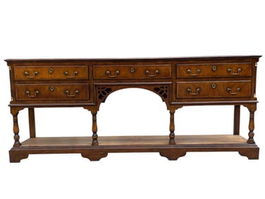 CENTURY CHIPPENDALE STYLE LONG SIDEBOARD 79"