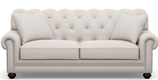 ETHAN ALLEN "CHADWICK"  TUFTED SOFA 85"