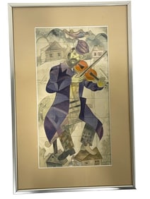 MARC CHAGALL ETCHING PRINT 12"