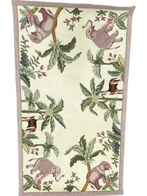 WHIMSICAL SAFARI  WOOL RUG 4'