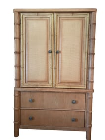 TROPICAL BAMBOO STYLE ENTERTAINMENT ARMOIRE 70"