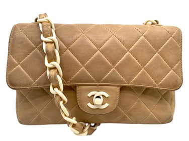 CHANEL QUILTED LAMBSKIN MINI FLAP BAG