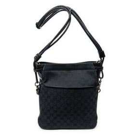 GUCCI FRONT POCKET BRAIDED TOTE BLACK MONOGRAM