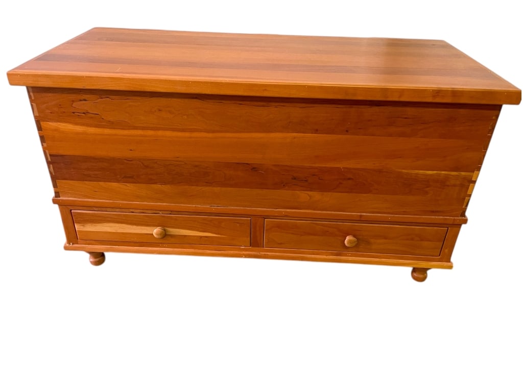 SOLID CHERRY BLANKET CHEST 48" (1 of 7)