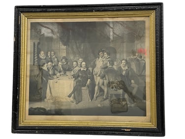 JAMES FAED ENGRAVING OF SHAKESPEARE & HIS FRIENDS